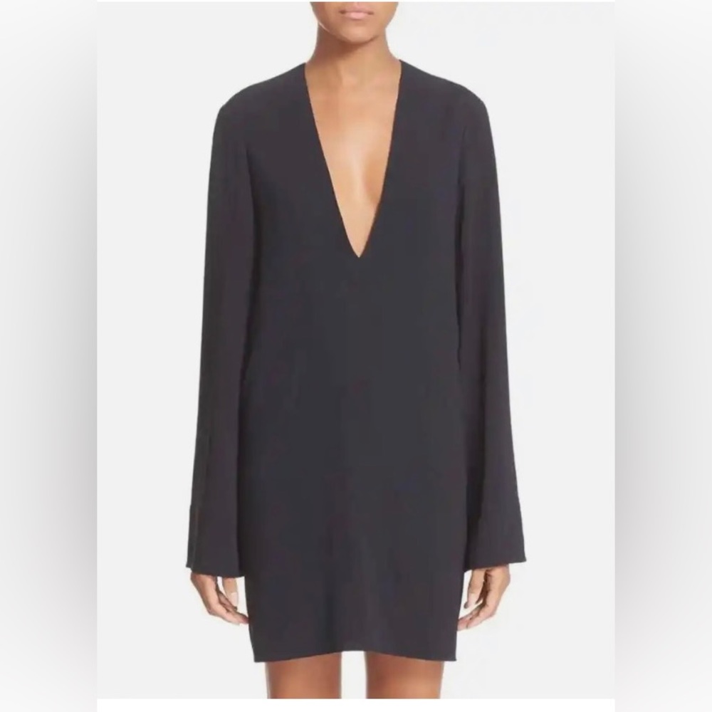 Helmut Lang Silk V-neck Tunic shirt /dress with side slit ❤️